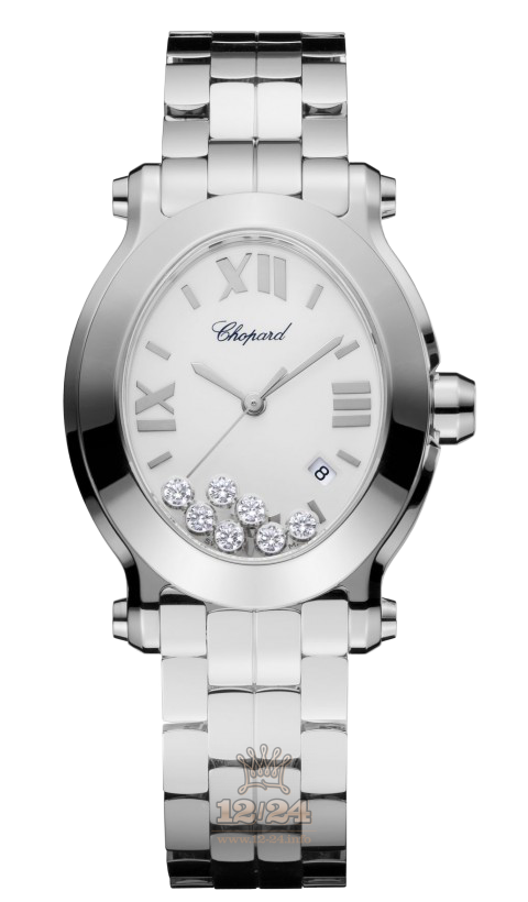 Chopard Happy Diamonds Watch 278546-3003 34 mm Stainless steel Case White Dial