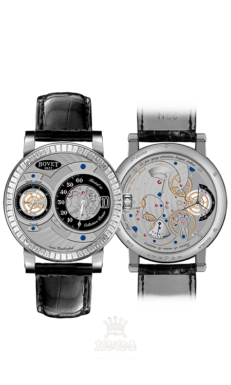Bovet Dimier Watch R150002-SB1 42 mm White gold Case Black Dial