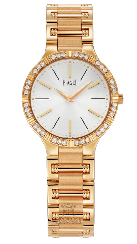 Piaget Dancer Watch G0A38053 28 mm Pink gold Case Silver Dial