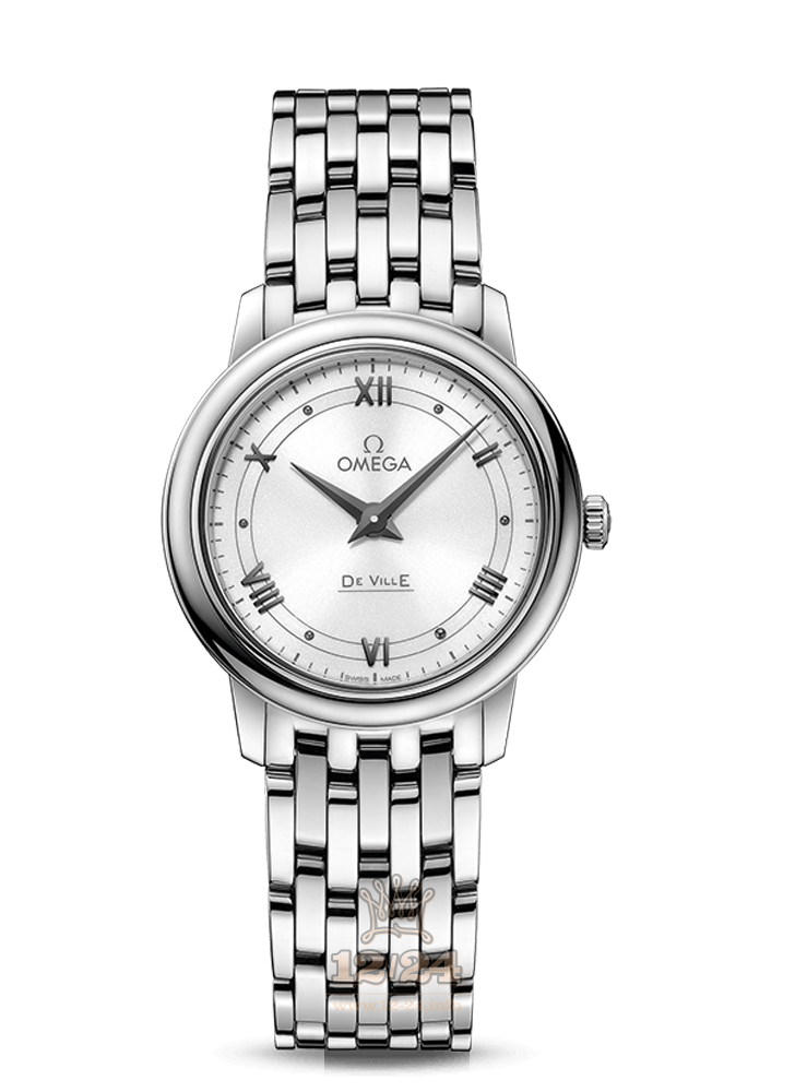 Omega Prestige Watch 424.10.27.60.04.001 27 mm Stainless steel Case White Dial