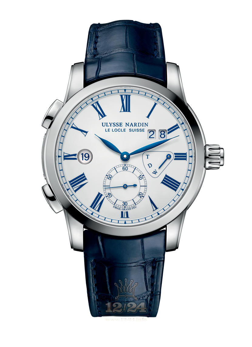 Ulysse Nardin Classic Watch 3243-132/E0 42 mm Stainless steel Case White Dial
