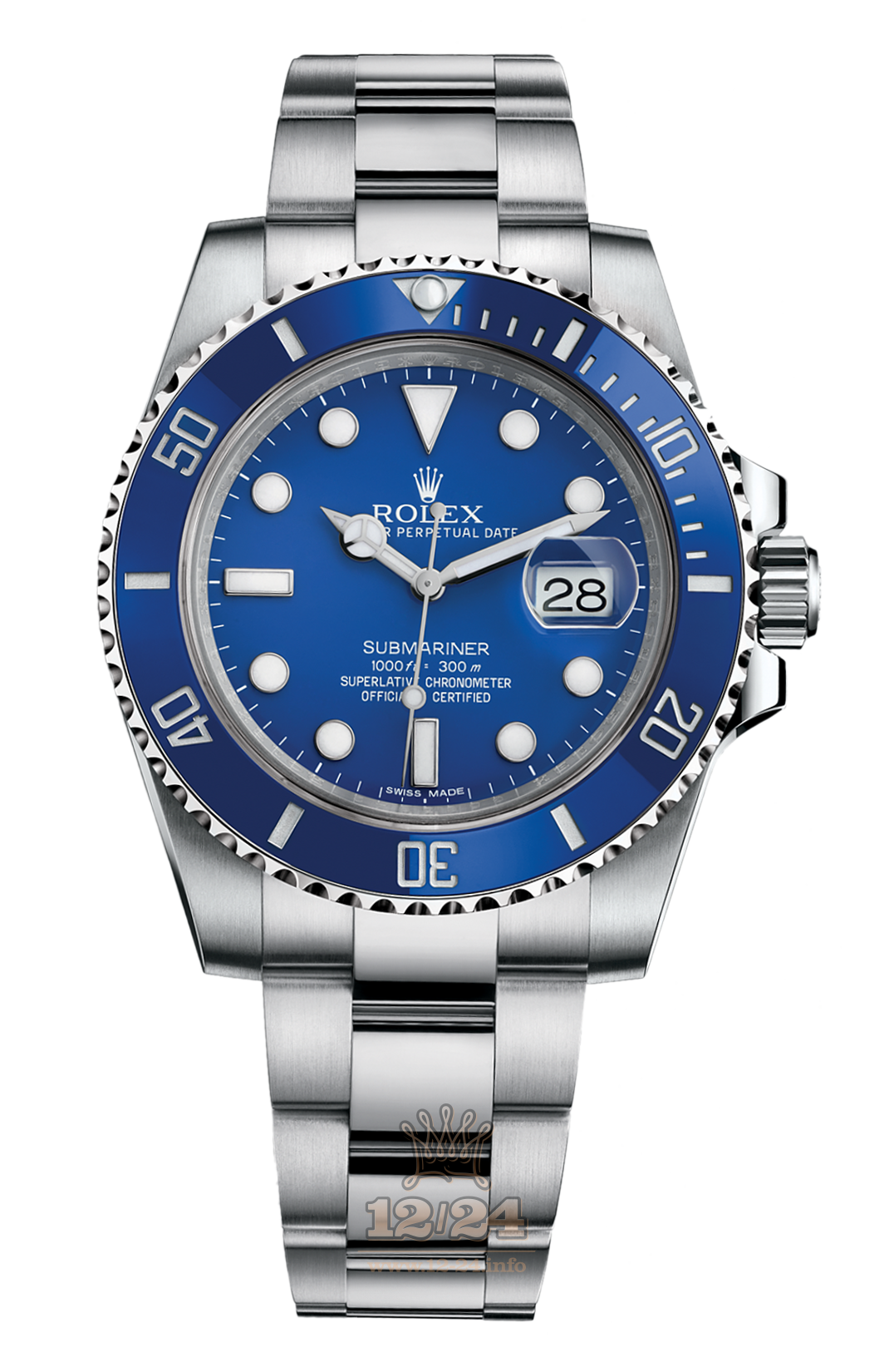 Rolex Submariner Watch 116619lb-0001 40 mm White gold Case Dark blue Dial
