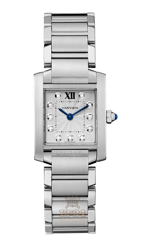 Cartier Tank Watch WE110006 25 mm Stainless steel Case Silver Dial