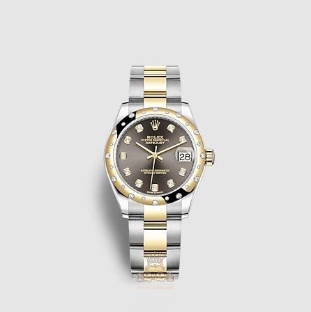 Rolex Datejust Watch 278343rbr-0021 31 mm Stainless steel Yellow gold Case Gray Dial