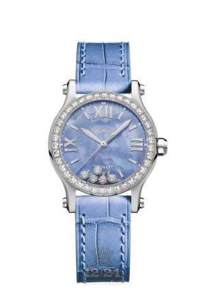 Chopard Happy Sport Watch 278573-3010 30 mm Stainless steel Case Dark blue Dial