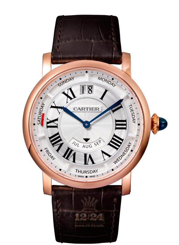 Cartier Rotonde de Cartier Watch WHRO0002 40 mm Pink gold Case White Dial