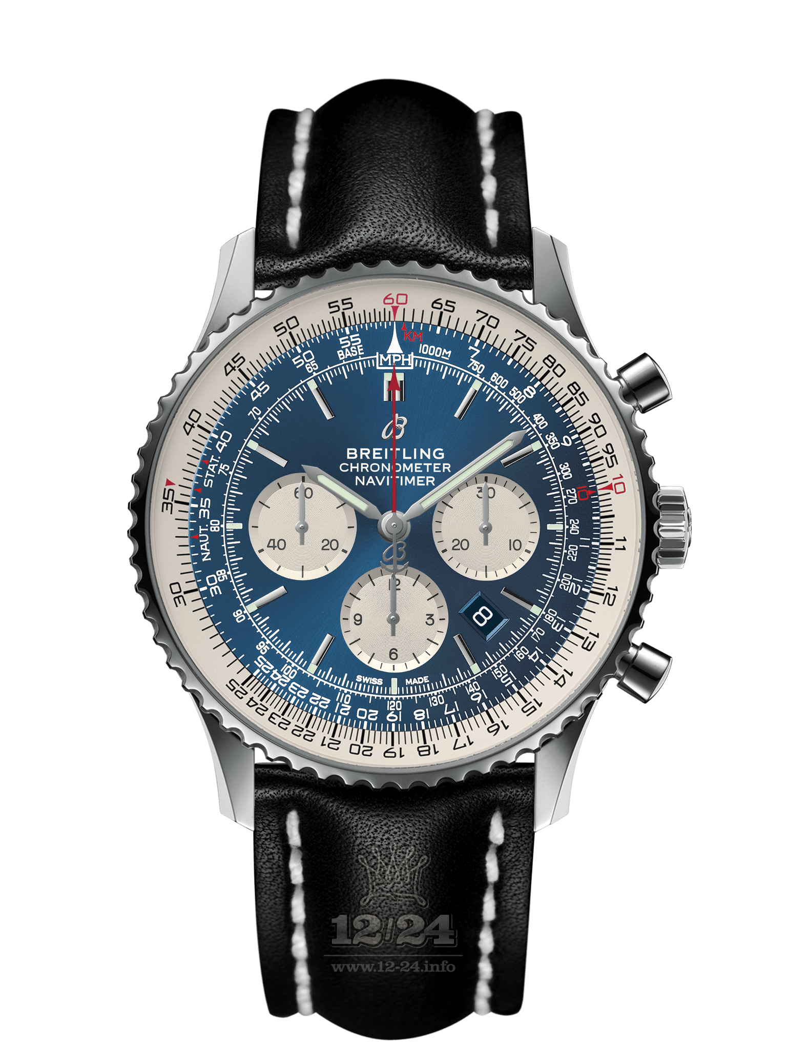 Breitling Navitimer Watch AB0127211B1X1 46 mm Stainless steel Case Dark blue Dial