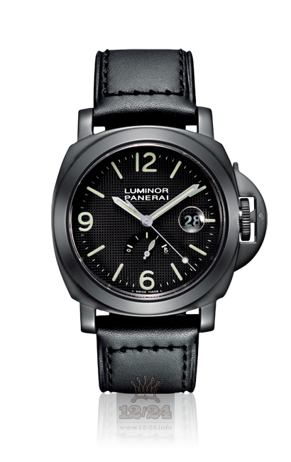 Panerai 2009 Watch PAM00028 44 mm Stainless steel PVD coating Case Black Dial