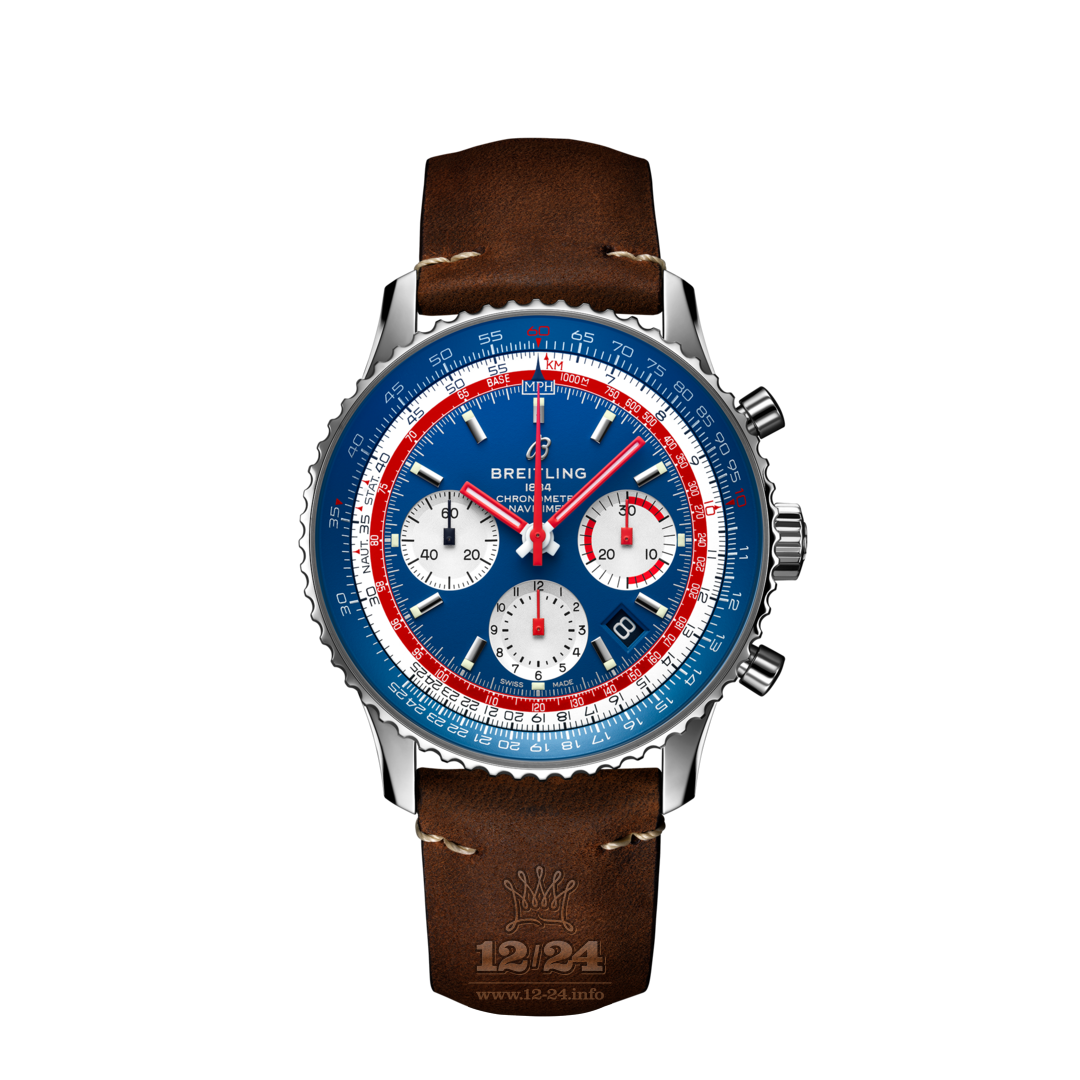 Breitling Navitimer Watch AB01212B1C1X1 43 mm Stainless steel Case Dark blue Dial