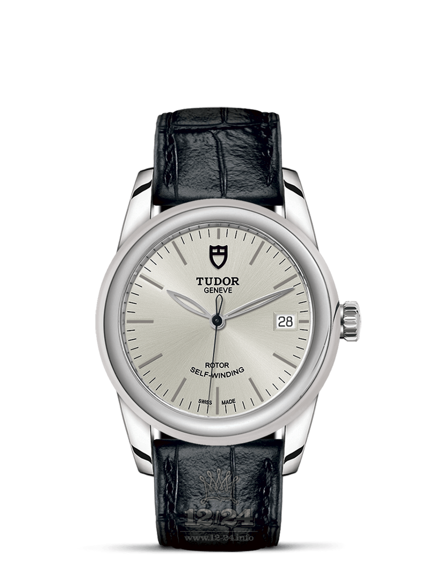 Tudor Glamour Watch M55000-0042 36 mm Stainless steel Case Silver Dial