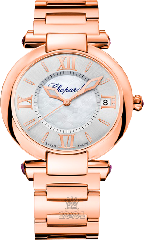 Chopard Imperiale Watch 384822-5003 36 mm Pink gold Case Silver Dial