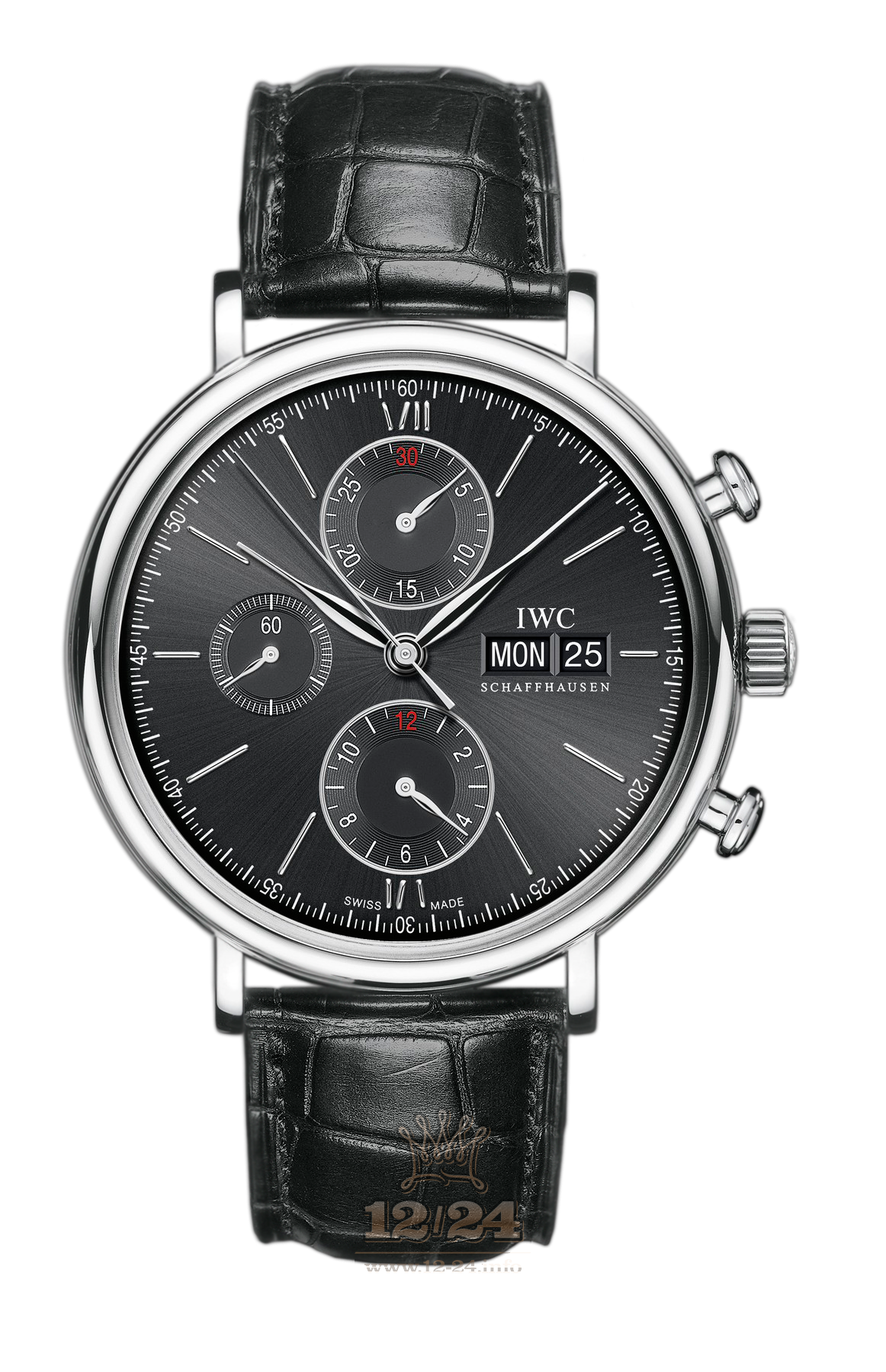 IWC Portofino Watch IW391008 42 mm Stainless steel Case Black Dial