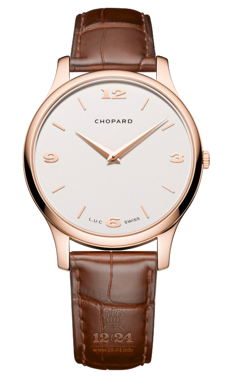 Chopard L.U.C Watch 161902-5001 40 mm Pink gold Case White Dial