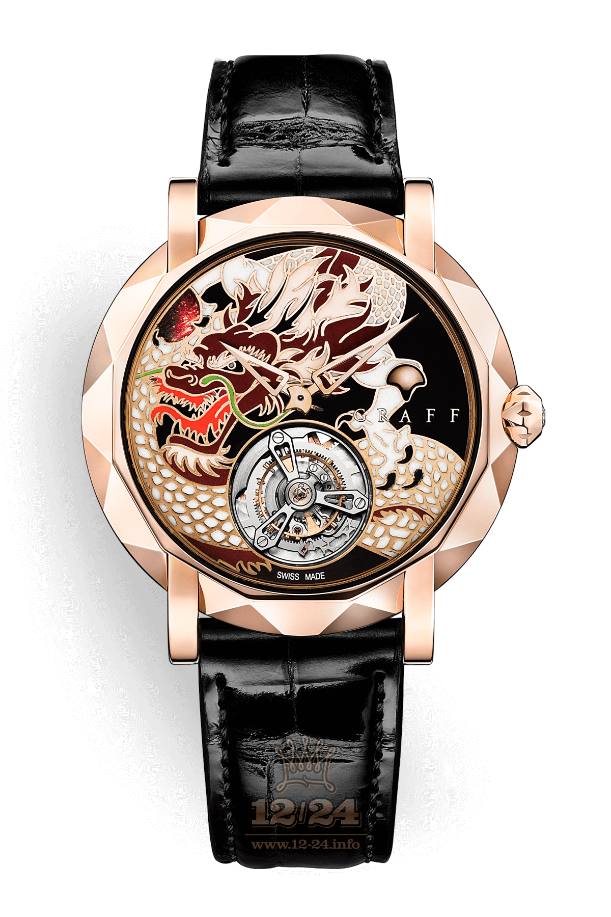 Graff Technical Watches Watch MGU43PGJPDR1 43 mm Pink gold Case Painted Dial