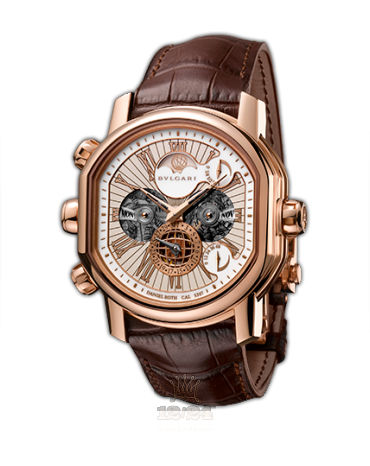 Bvlgari Daniel Roth Watch 101936 BRRP48GLTBGSQP/2 48 mm Pink gold Case White Golden Dial