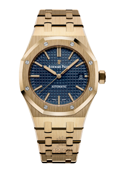 Audemars Piguet Royal Oak Watch 15450BA.OO.1256BA.02 37 mm Yellow gold Case Dark blue Dial
