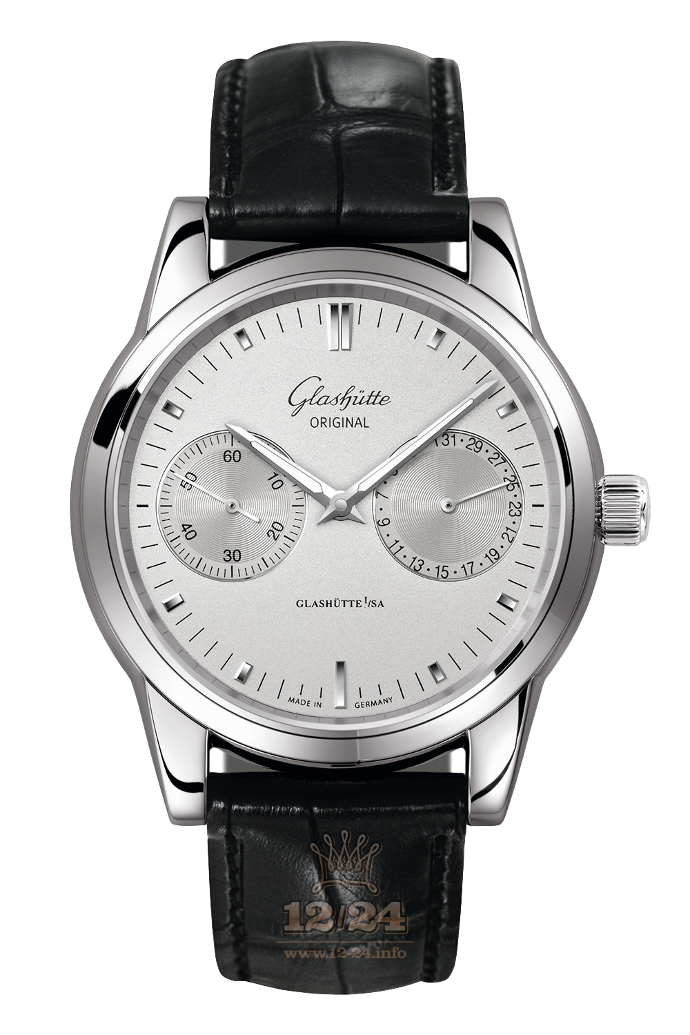 Glashutte Senator Watch 1-39-58-02-02-04 40 mm Stainless steel Case Silver Dial