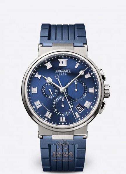 Breguet Marine Watch 5527TI/Y1/5WV 42 mm Titanium Case Dark blue Dial
