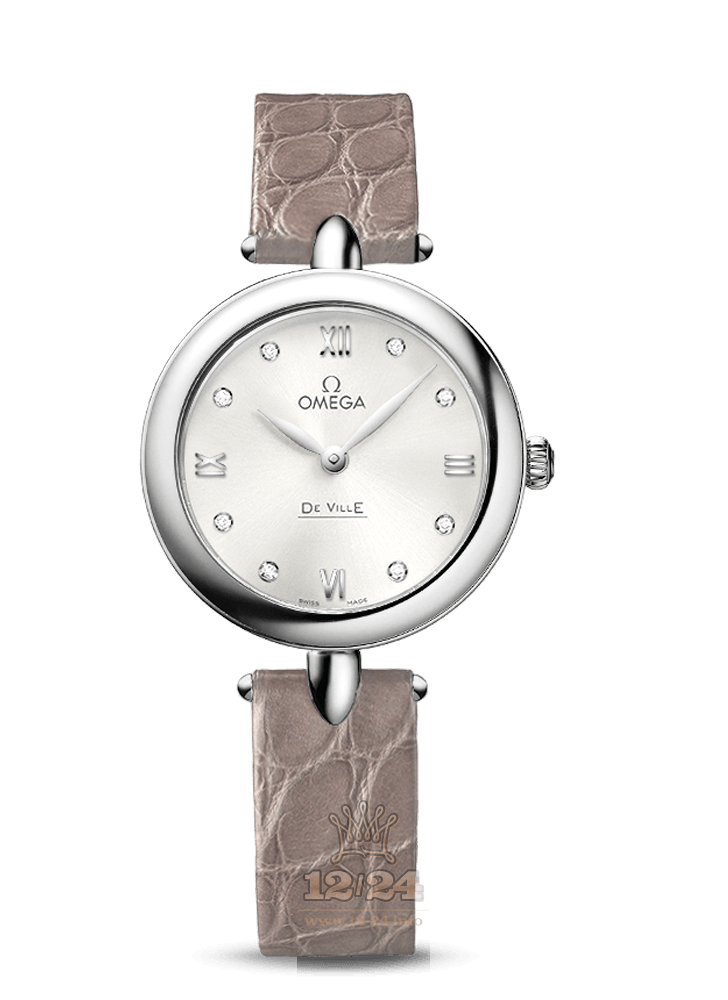 Omega Prestige Watch 424.13.27.60.52.001 27 mm Stainless steel Case Silver Dial