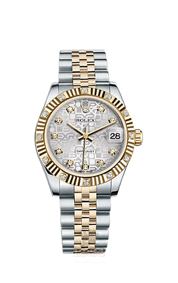 Rolex Datejust Watch 178313-0028 31 mm Steel / Yellow gold Case Silver Dial