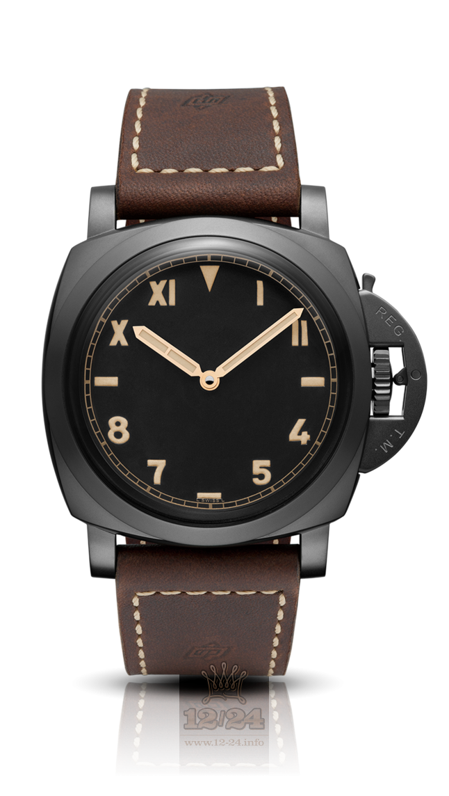 Panerai 2015 Watch PAM00629 47 mm Titanium Case Black Dial