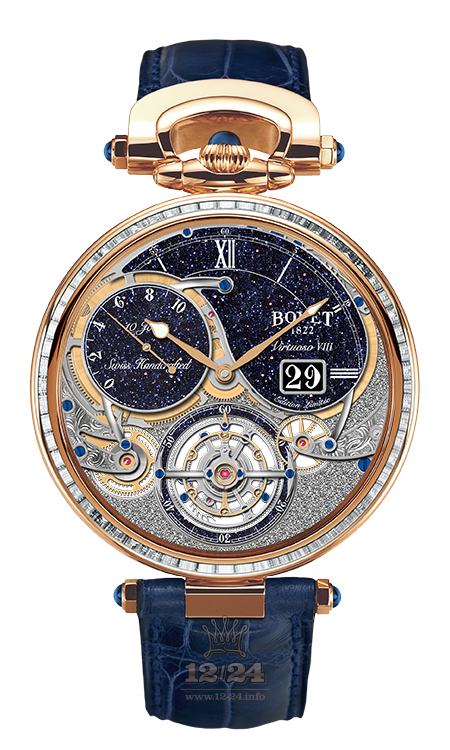 Bovet Fleurier Grandes Complications Watch T10GD003-SB1 44 mm Pink gold Case Dark blue Dial
