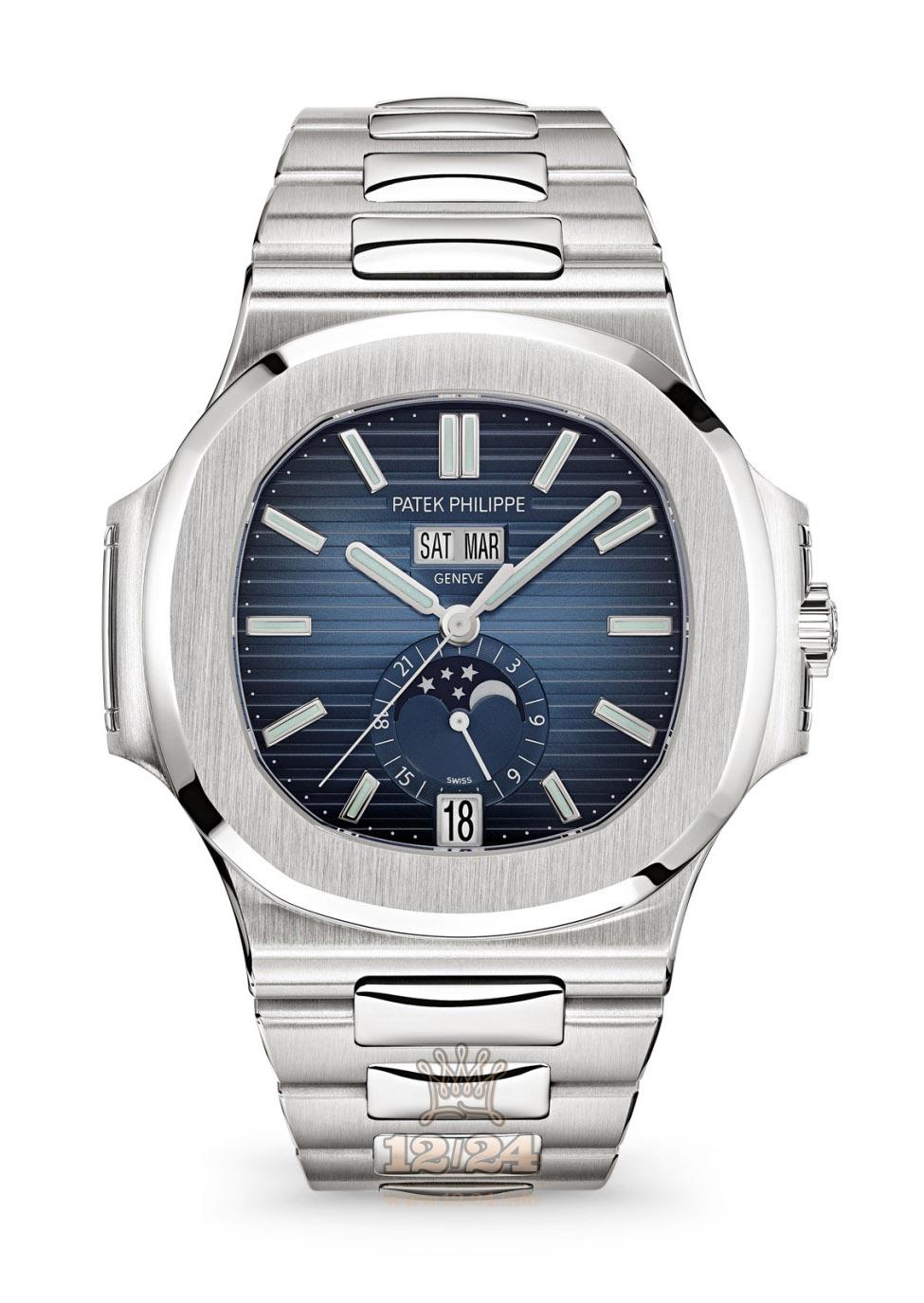 Patek Philippe Nautilus Watch 5726/1A-014 Stainless steel Case Dark blue Dial