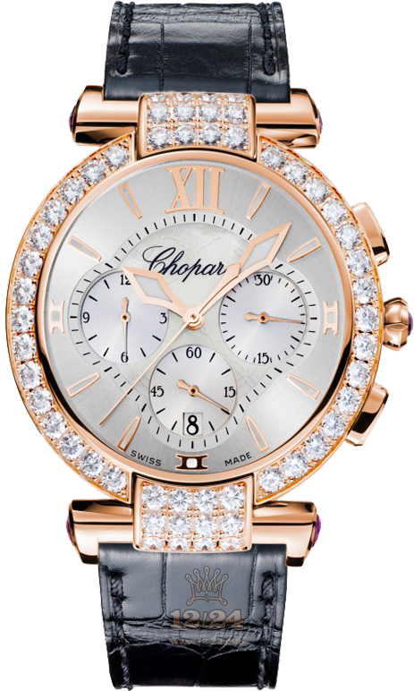 Chopard Imperiale Watch 384211-5003 40 mm Pink gold Case Silver Dial