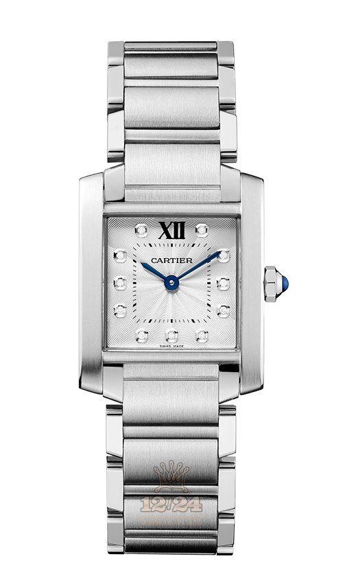 Cartier Tank Watch WE110007 30 mm Stainless steel Case Silver Dial