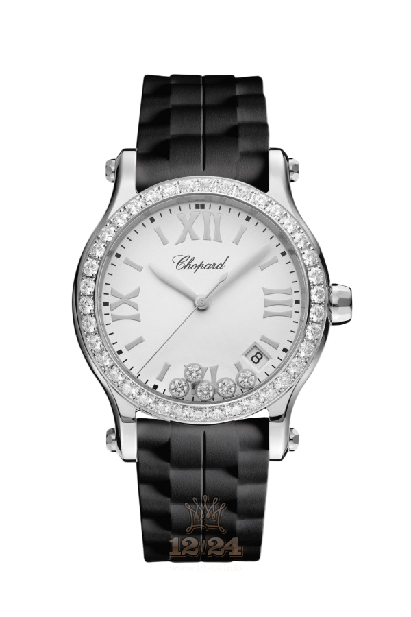 Chopard Happy Diamonds Watch 278582-3003 36 mm Stainless steel Case White Dial