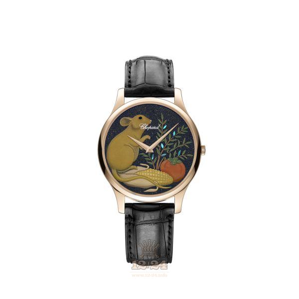 Chopard L.U.C Watch 161902-5069 40 mm Pink gold Case Painted Dial