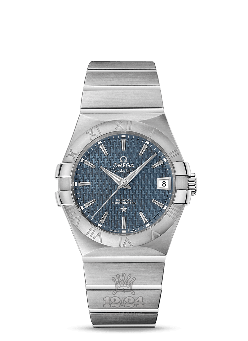 Omega Constellation Watch 123.10.35.20.03.002 35 mm Stainless steel Case Dark blue Dial