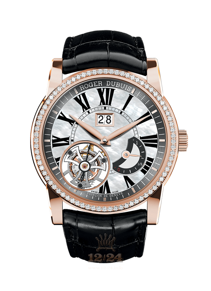 Roger Dubuis Hommage Watch RDDBHO0579 45 mm Pink gold Case White Dial