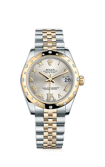 Rolex Lady-Datejust Watch 178343-0012 31 mm Steel / Yellow gold Case Silver Dial