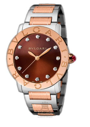 Bvlgari Bvlgari Bvlgari Watch 102159 BBL37C11SPG/12 37 mm Steel / Pink gold Case Brown (chocolate) Dial
