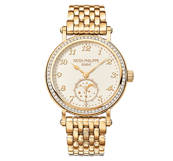 Patek Philippe Complications Watch 7121/1J-001 33 mm Yellow gold Case White Silver Dial