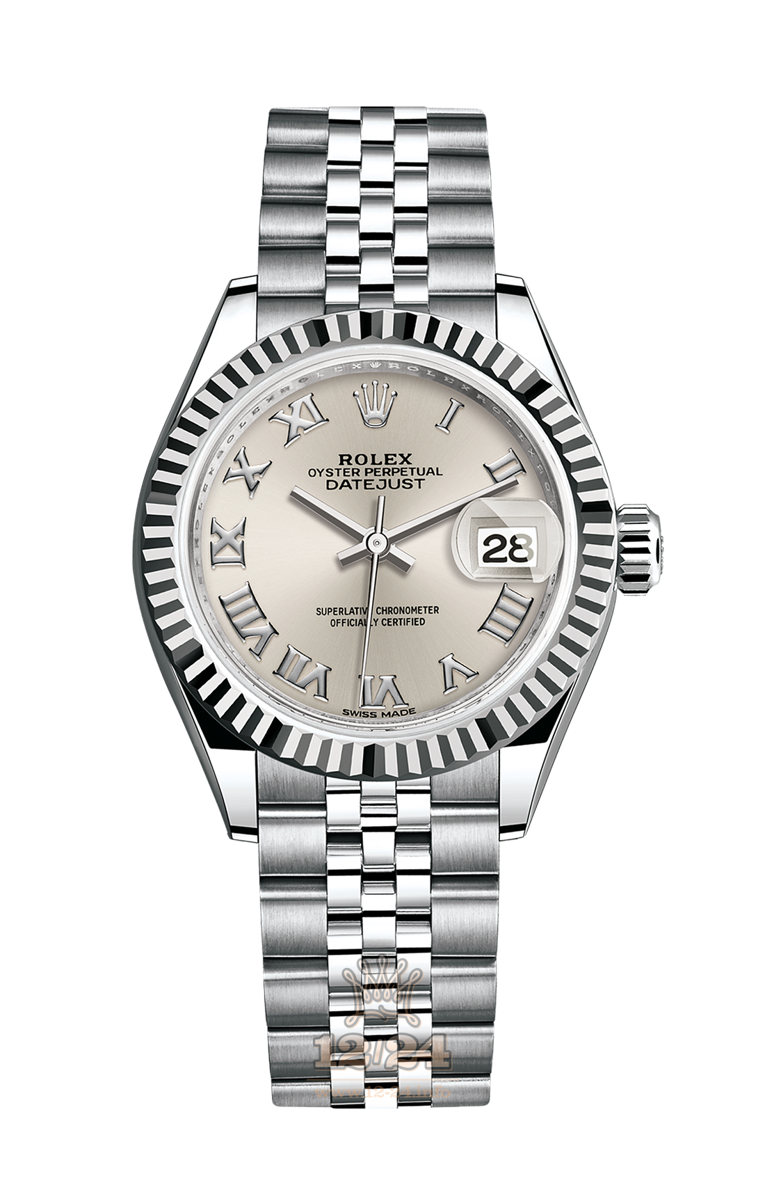 Rolex Datejust Watch 279174-0007 28 mm Steel / White gold Case Silver Dial