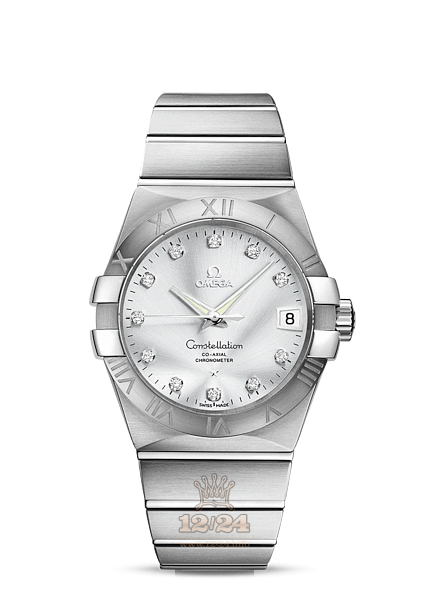 Omega Constellation Watch 123.10.38.21.52.001 38 mm Stainless steel Case Silver Dial