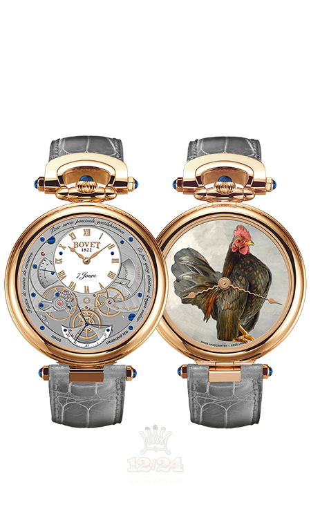 Bovet Fleurier Complications Watch AI43517 43 mm Pink gold Case White Gray Dial