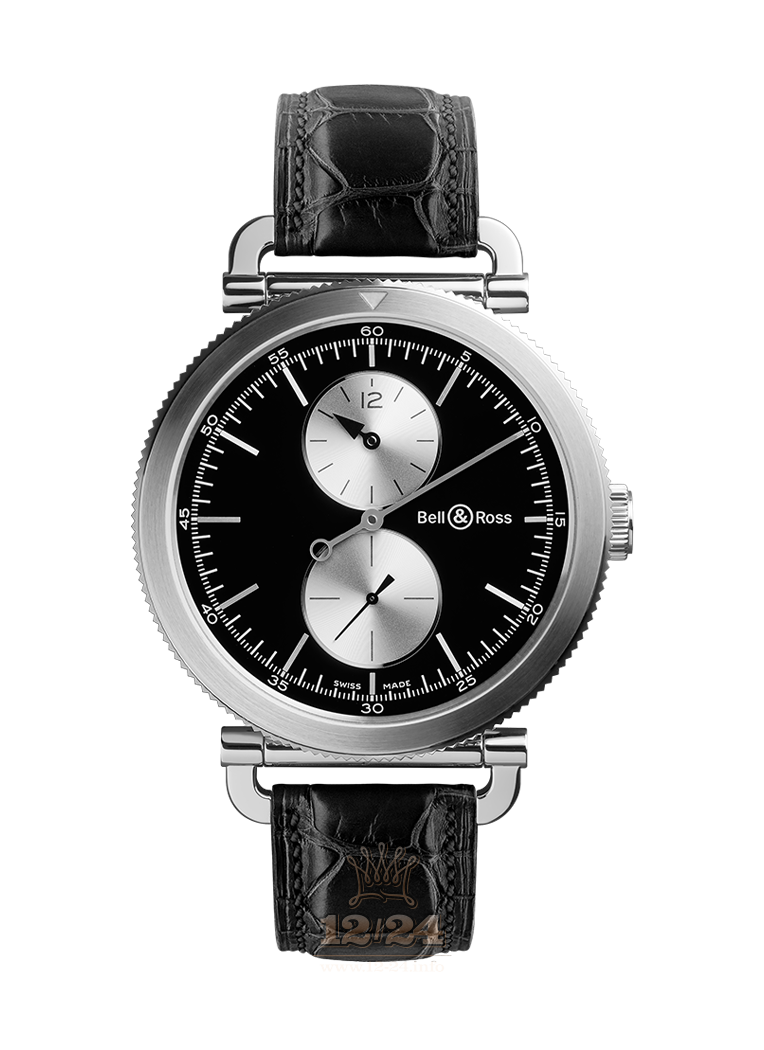 Bell & Ross Vintage Watch BRWW2-REG-BS/SCR 47 mm Stainless steel Case Black Dial