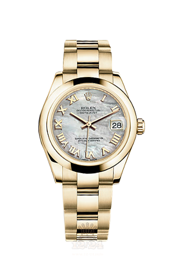 Rolex Datejust Watch 178248-0013 31 mm Yellow gold Case White Dial