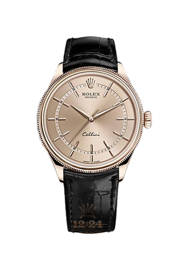 Rolex Cellini Watch 50505-0013 39 mm Pink gold Case Golden Pink Dial
