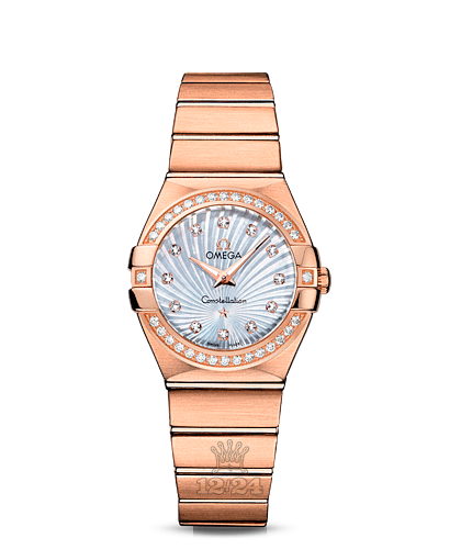 Omega Constellation Watch 123.55.27.60.55.001 27 mm Pink gold Case White Dial