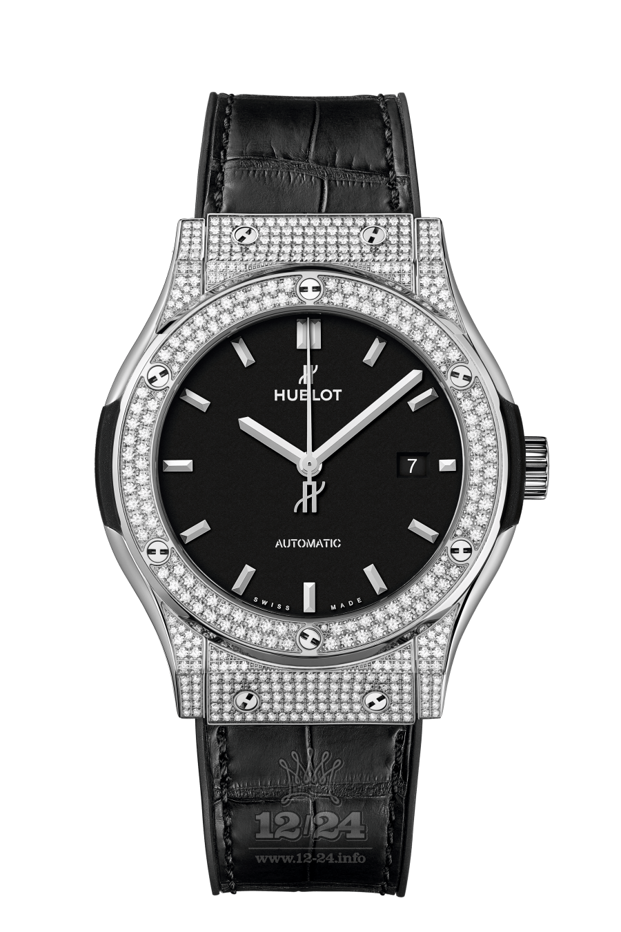 Hublot Classic Fusion Watch 542.NX.1171.LR.1704 42 mm Titanium Case Black Dial