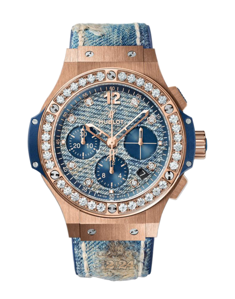 Hublot Big Bang Watch 341.PL.2780.NR.1204.JEANS 41 mm Pink gold Case Dark blue Dial