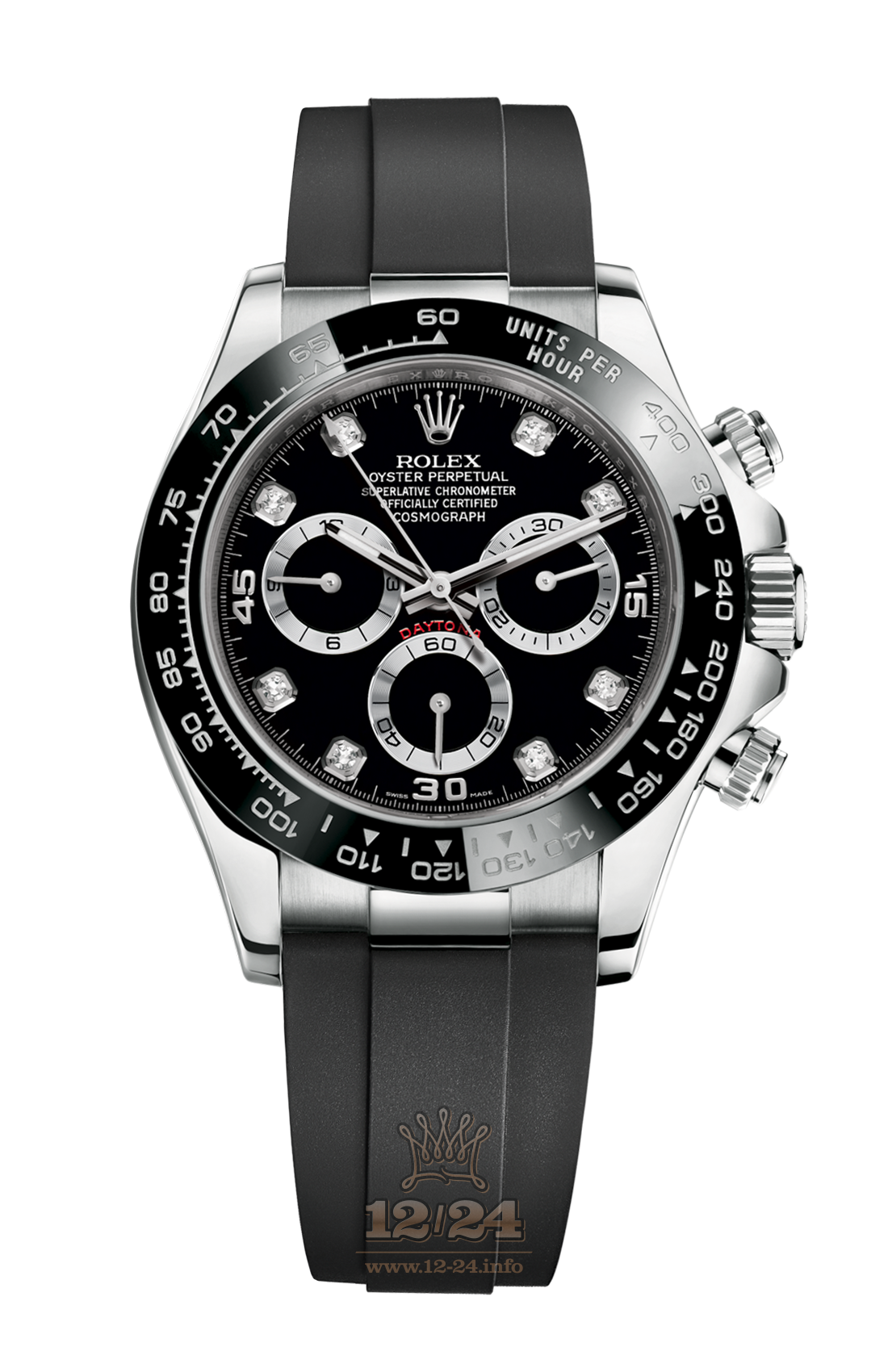 Rolex Cosmograph Daytona Watch 116519ln-0022 for $57500 40 mm White gold Case Black Dial