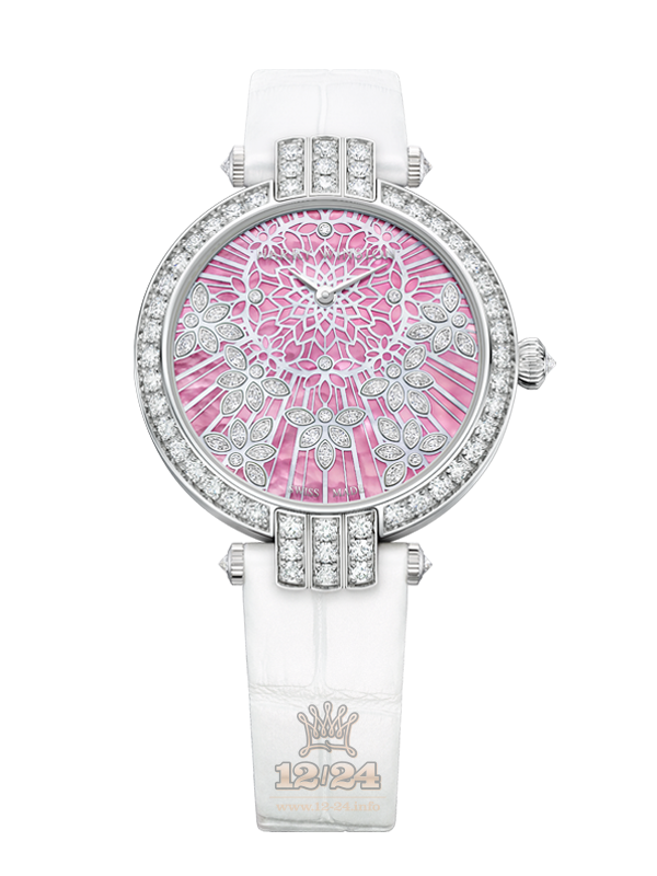 Harry Winston The Premier Collection Watch PRNAHM36WW015 36 mm White gold Case White Pink Dial