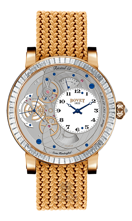 Bovet Dimier Watch R120003-SB1-BP 42 mm Pink gold Case White Dial