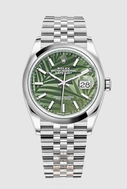 Rolex Datejust Watch 126200-0019 36 mm Stainless steel Case Green Painted Dial