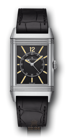 Jaeger-LeCoultre Reverso Watch 381357J 47 mm White gold Case Black Dial